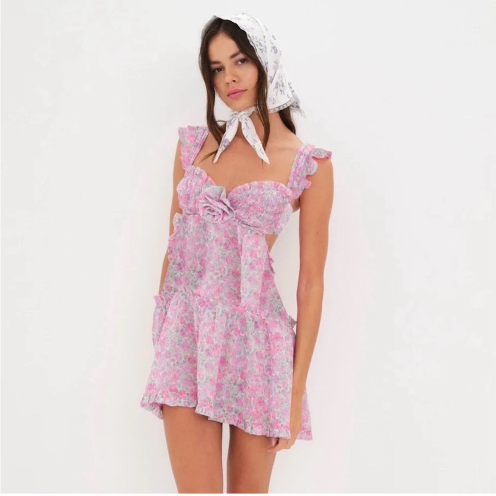 NWOT For Love & Lemons Harley Mini Dress
